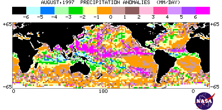 Aug 1997 Precipitation Anomaly